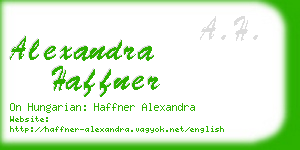 alexandra haffner business card